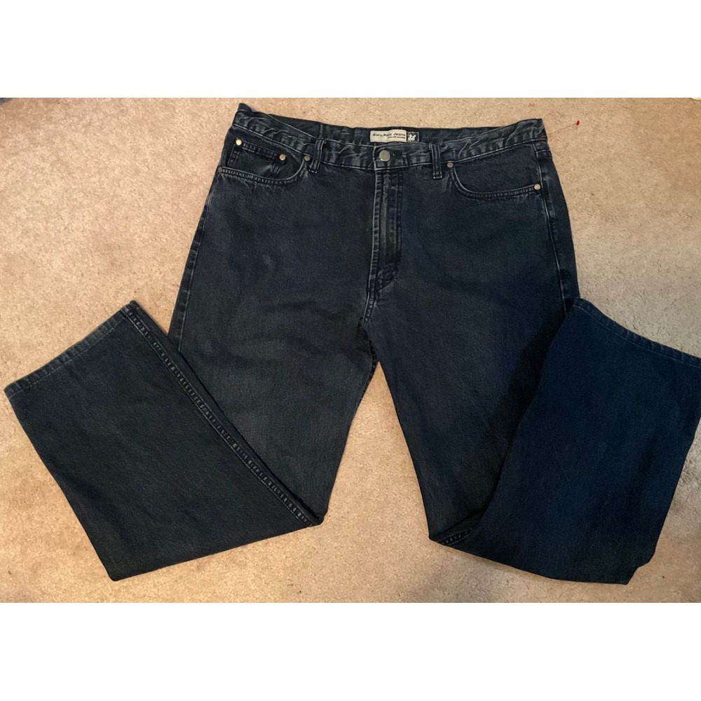 EURO POLO MENS Jeans Sz. 40x30 Dark Wash 181 Straight 100% Cotton Excellent